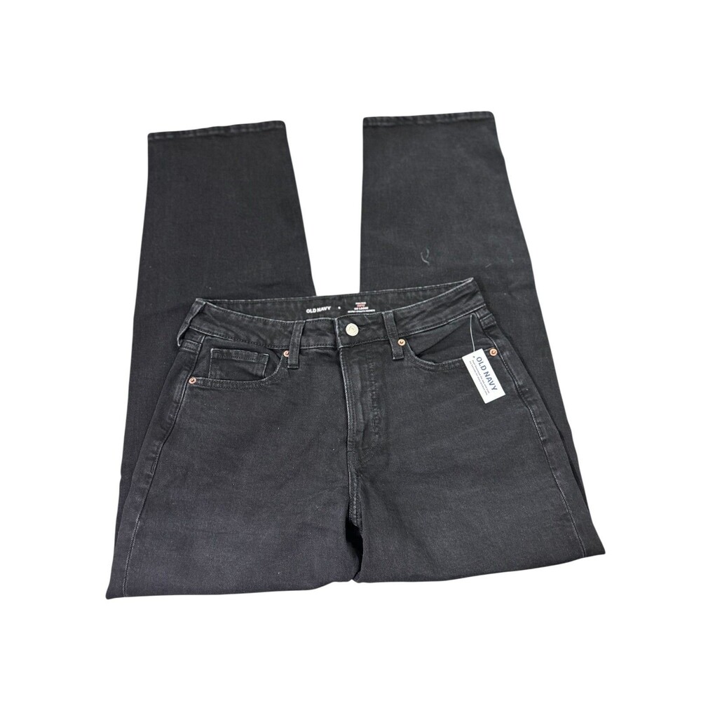 Old Navy High-Rise Curvy OG Loose Jeans Women's 6 Black Denim NWT
